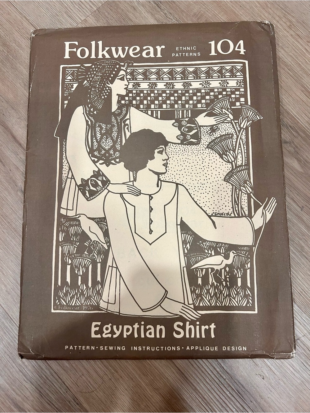 VTG 1970s Folkwear 104 Egyptian Shirt Galabia Pattern Uncut XS-XL